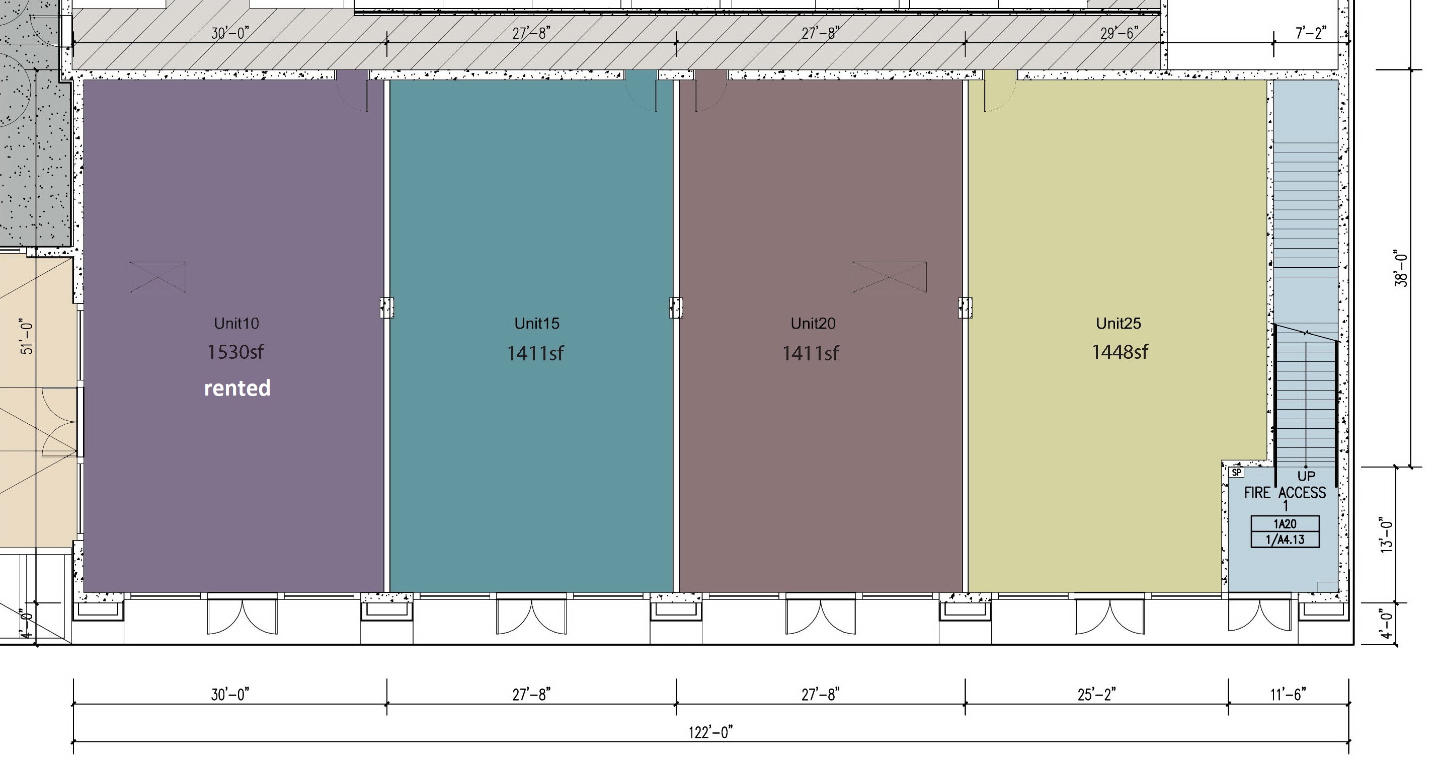 1F Retail unit plan